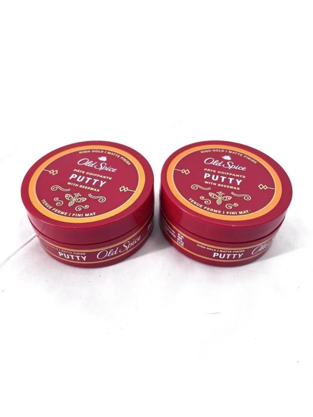 Set of 2 - Old Spice Putty High Hold Matte Finish With Beeswax 2.22 oz